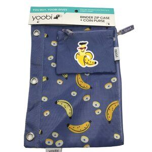 Yoobi Binder Zip Case and Coin Purse New